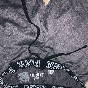 Brand pink joggers .  They kind of fit tight